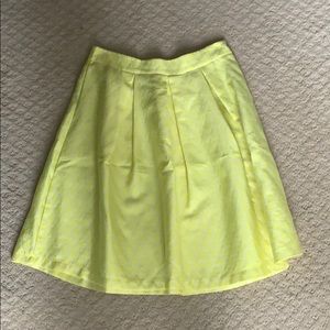 Yellow and white skirt